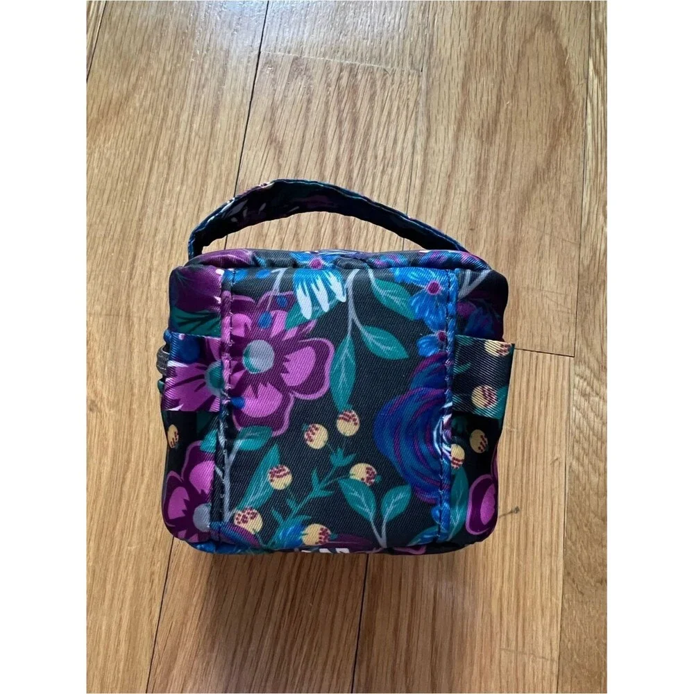Lug Mini Jewelry Case - Mini Swizzle Floral Purple Blue